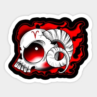 Aries skull Sticker